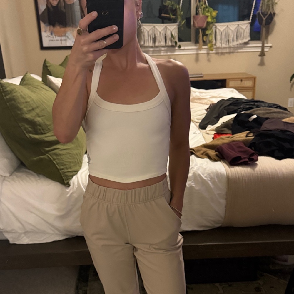FP Movement by Free People White Crop Top